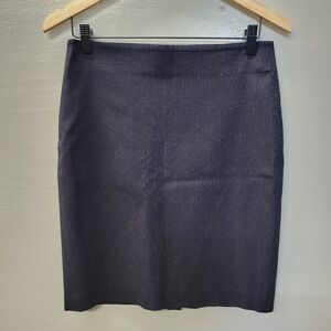 Banana Republic Navy And Black Jacquard Skirt